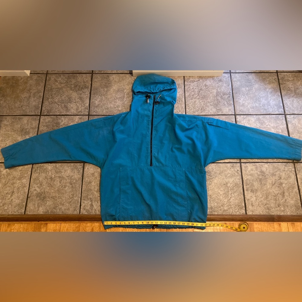 Rare 80s Vintage JIMMY Z Half Zip Nylon Anorak Hoodie Windbreaker Large USA